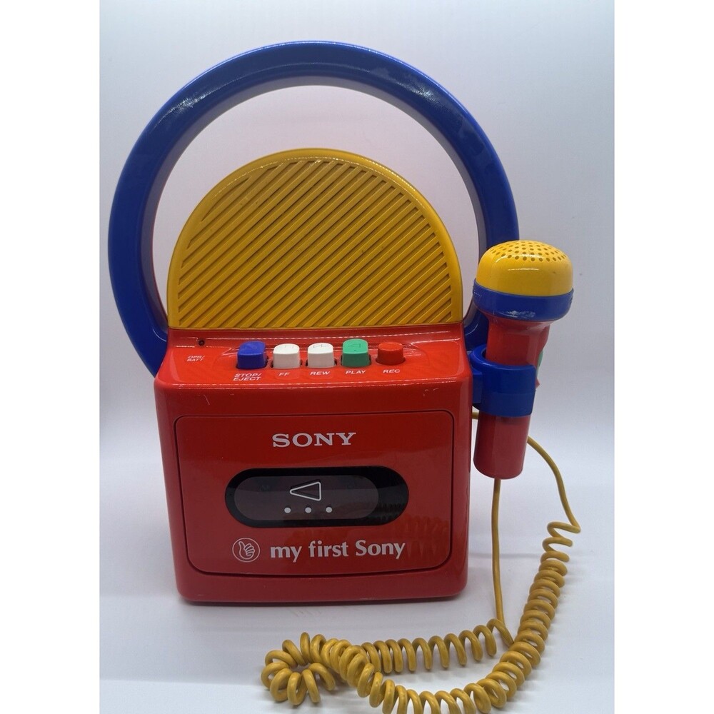 Vintage Sony My First Sony Cassette Player Tape Recorder TCM-4300 ***Read